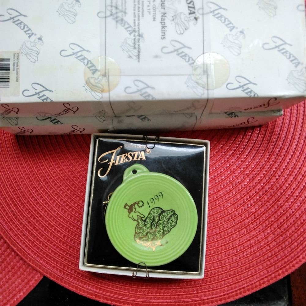 Fiestaware ornament vintage
